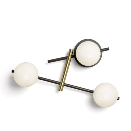 Applique moderna Miloox KIKA 1744 331 G9 LED metallo vetro