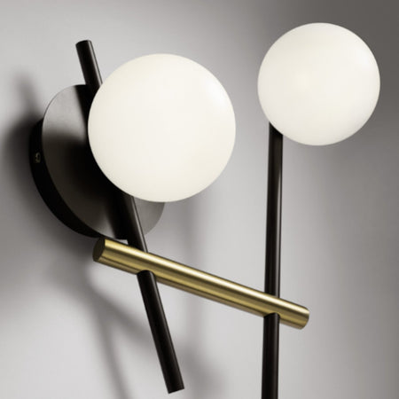 Applique moderna Miloox KIKA 1744 331 G9 LED metallo vetro