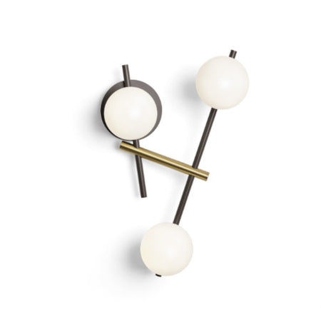 Applique moderna Miloox KIKA 1744 331 G9 LED metallo vetro