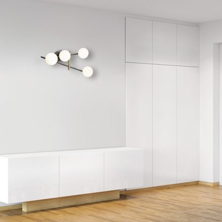 Applique moderna Miloox KIKA 1744 332 G9 LED metallo vetro