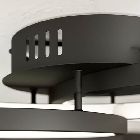 Plafoniera TRIO Lighting AARON 652710342 LED RGBW 4200LM metallo antracite lampada soffitto ultramoderna telecomando