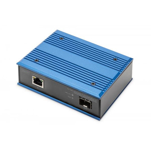 Digitus Convertitore multimediale industriale da 10/100/1000 Base-TX a 1000 Base-FX (DIGITUS Media Converter SFP 10/100/100)