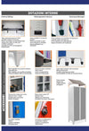 Armadio sovrapposto a 2 posti con tramezza interna cm. 35x35x180h