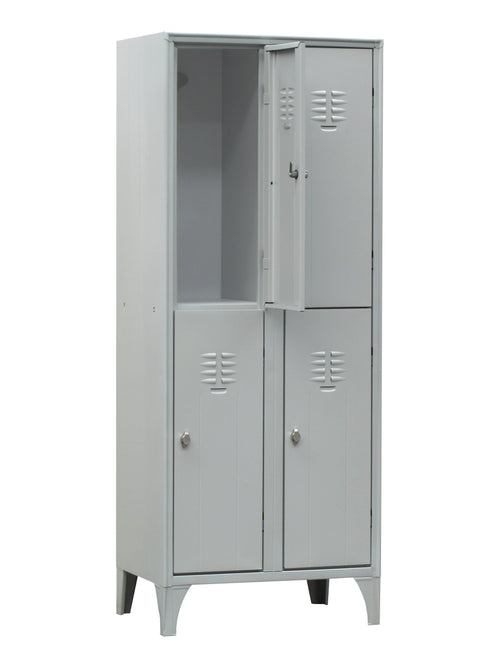 Armadietto multi spogliatoio a 4 posti di cm. 70x50x180h monoblocco di metallo