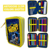 ASTUCCIO 3 ZIP SCUOLA DIS. BATMAN MULTISCOMPARTO COLORI GIOTTO