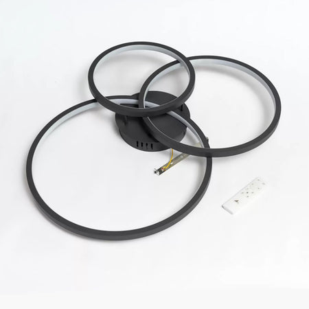 Plafoniera TRIO Lighting AARON 652710342 LED RGBW 4200LM metallo antracite lampada soffitto ultramoderna telecomando