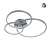 Plafoniera TRIO Lighting AARON 652710307 LED RGBW 4200LM metallo nikel lampada soffitto ultramoderna telecomando