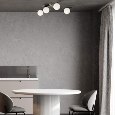 Plafoniera moderna Miloox KIKA 1744 360 G9 LED metallo vetro