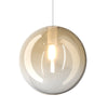 Lampadario Top Light ECLIPSE 1184 BI S2 S AM G9 LED vetro sfera ambra