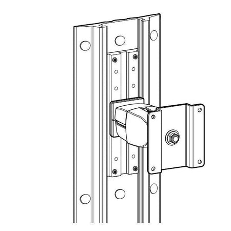 Ergotron Track Mount Bracket Kit Alluminio
