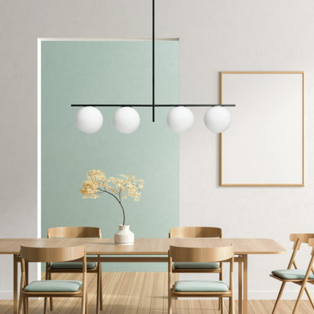 Lampadario moderno Miloox JUGEN 1744 204 E27 LED metallo vetro