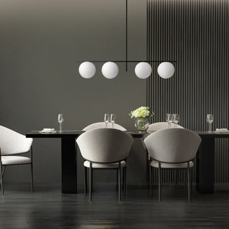 Lampadario moderno Miloox JUGEN 1744 204 E27 LED metallo vetro