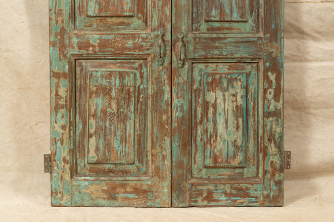 Biscottini Scurino Tapparella Antico Legno Teak Massello Biscottini Restaurato 56x6x110