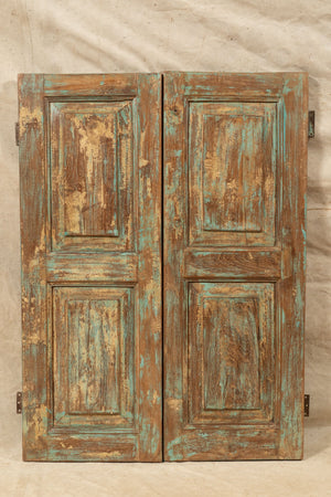 Biscottini Scurino Tapparella Antico Legno Teak Massello Biscottini Restaurato 56x6x110