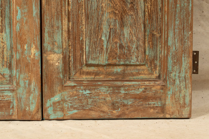 Biscottini Scurino Tapparella Antico Legno Teak Massello Biscottini Restaurato 56x6x110