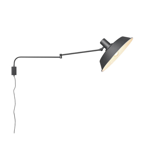 Braccio parete snodabile orientabile Trio Lithing BOLDER 200300132 E27 LED metallo nero industriale