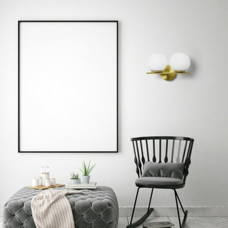 Applique classica Miloox JUGEN 1744 73 E27 LED metallo vetro