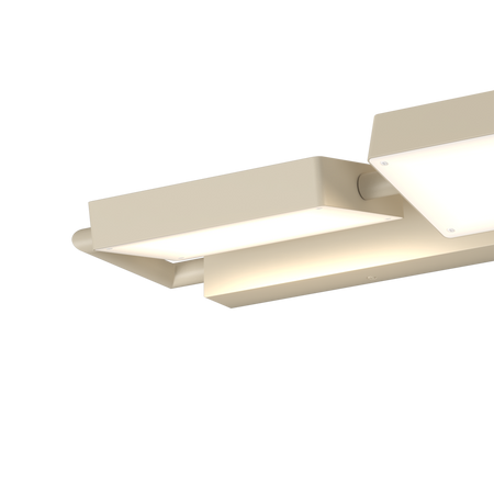 Applique plafoniera orientabile Top Light KUBI 1212 4 SA LED SWITCH 4320LM illuminazione biemissione modulo integrato