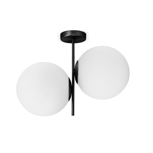 Plafoniera moderna Miloox JUGEN 1744 203 E27 LED vetro metallo