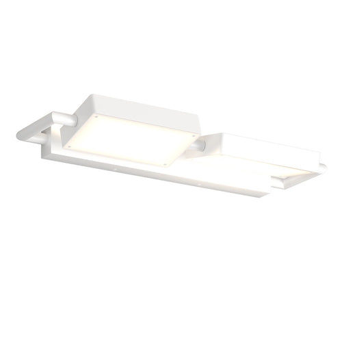 Applique orientabile Top Light KUBI 1212 4 BI LED SWITCH 4320LM illuminazione biemissione modulo integrato