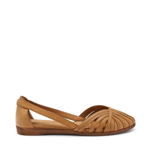 Frau ballerina ragnetto in pelle caramello 03P4