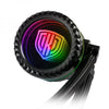 Kolink Umbra Void 240 ARGB e' un dissipatore a liquido con un radiatore da 240mm.