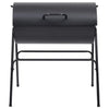 Barbecue a Barile 2 Griglie di Cottura Nero 80x95x90 cm Acciaio per Esterno