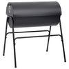 Barbecue a Barile 2 Griglie di Cottura Nero 80x95x90 cm Acciaio per Esterno