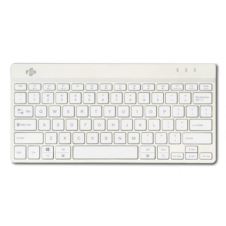 R-Go Tools RGOCOUSWLWH tastiera Ufficio Bluetooth QWERTY Inglese US Bianco (Compact Break ergonomic - keyboard, QWERTY [US], - bluetooth, white - Warranty: 12M)