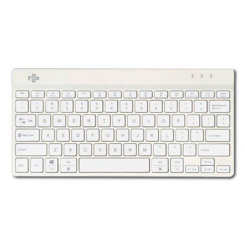 R-Go Tools RGOCOUSWLWH tastiera Ufficio Bluetooth QWERTY Inglese US Bianco (Compact Break ergonomic - keyboard, QWERTY [US], - bluetooth, white - Warranty: 12M)