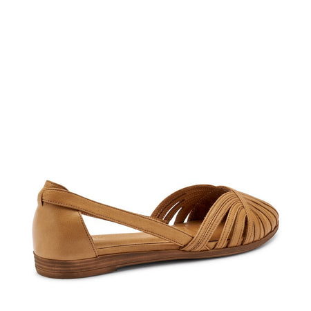 Frau ballerina ragnetto in pelle caramello 03P4
