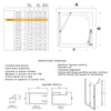 Porta Doccia 2 lati porta pieghevole e lato fisso H195cm 6mm REA