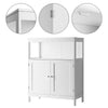 Mobile in Legno 60x30 H 80cm Bagno Camera Ingresso Salvaspazio 2Ante 1Vano Bianco
