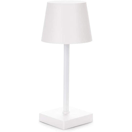 Lampada Touch da Tavolo Ricaricabile USB Luce Dimmerabile 10.5x26.5cm Bianco