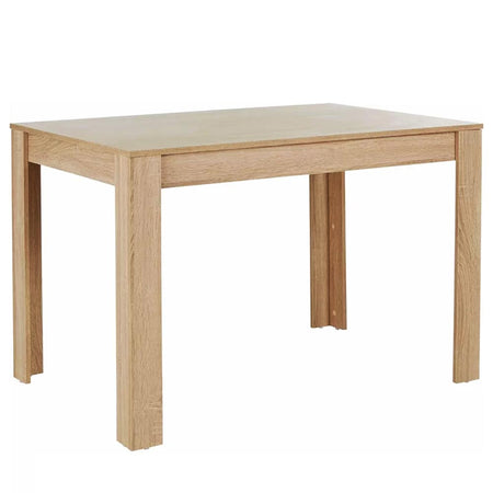 Tavolo per Sala da Pranzo Fisso 120x80 H74cm colore Acero e Top 18mm Moderno