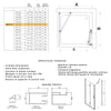 Porta Doccia 2 lati porta pieghevole e lato fisso H195cm 6mm REA
