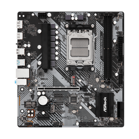 ASRock B650M-H/M.2+ - scheda madre - micro ATX - Socket AM5 - chipset AMD B650 - USB-C 3.2 Gen 1, USB 3.2 Gen 1 - Gigabit LAN - grafica integrata (CPU richiesta)