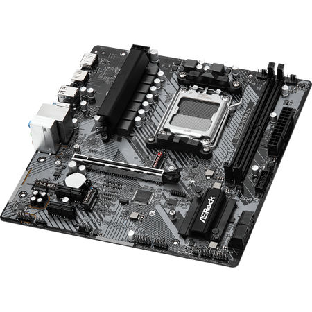 ASRock B650M-H/M.2+ - scheda madre - micro ATX - Socket AM5 - chipset AMD B650 - USB-C 3.2 Gen 1, USB 3.2 Gen 1 - Gigabit LAN - grafica integrata (CPU richiesta)
