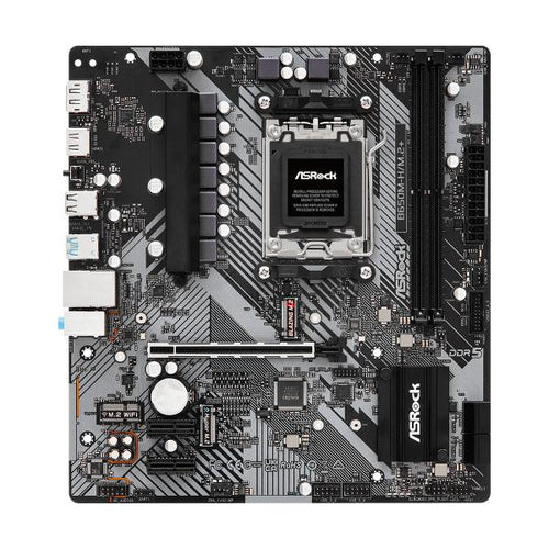 ASRock B650M-H/M.2+ - scheda madre - micro ATX - Socket AM5 - chipset AMD B650 - USB-C 3.2 Gen 1, USB 3.2 Gen 1 - Gigabit LAN - grafica integrata (CPU richiesta)