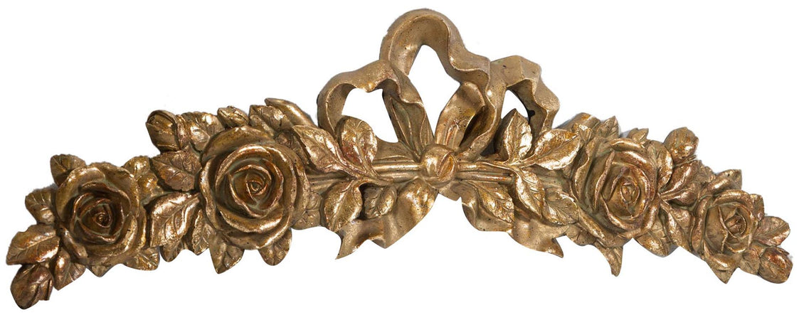 Biscottini Elegante Fregio Decorativo Biscottini Oro Anticato 47x2x15 Complemento Arredo