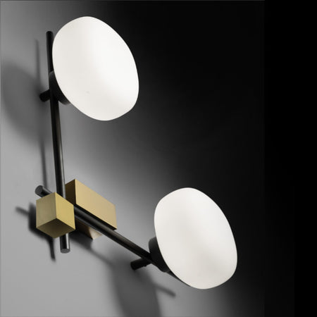 Applique moderno Miloox LINGOTTO 1744 344 G9 LED metallo vetro