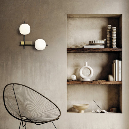 Applique moderno Miloox LINGOTTO 1744 344 G9 LED metallo vetro