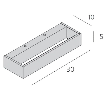 Applique moderno Top Light BIOS 1213 30 LED SWITCH 1320LM alluminio illuminazione modulo integrato