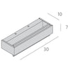 Applique moderno Top Light BIOS 1213 30 DM LED SWITCH 1320LM diffusore alluminio illuminazione modulo integrato