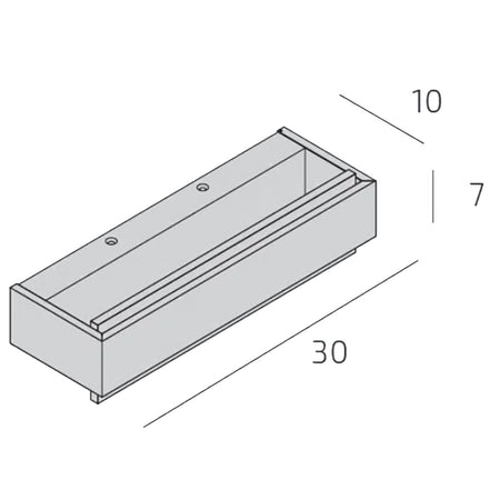 Applique moderno Top Light BIOS 1213 30 DM LED SWITCH 1320LM diffusore alluminio illuminazione modulo integrato
