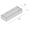 Applique classico Top Light BIOS 1213 30 LED SWITCH 1320LM alluminio illuminazione modulo integrato