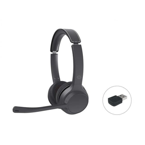 Cuffie con microfono Conceptronic POLONA04BA - Bluetooth - con adattatore audio USB, microfono con cancellazione del rumore