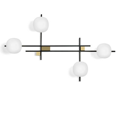 Applique moderno Miloox LINGOTTO 1744 347 G9 LED metallo vetro