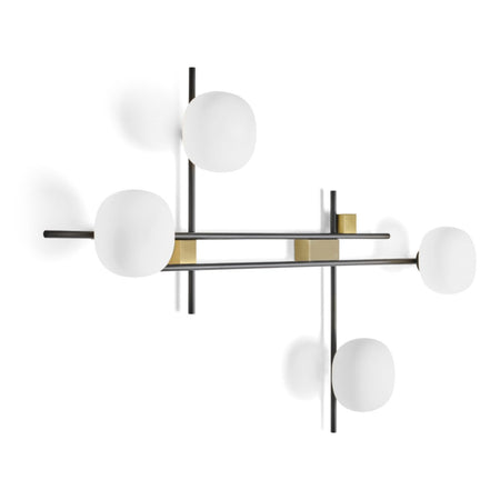 Applique moderno Miloox LINGOTTO 1744 347 G9 LED metallo vetro