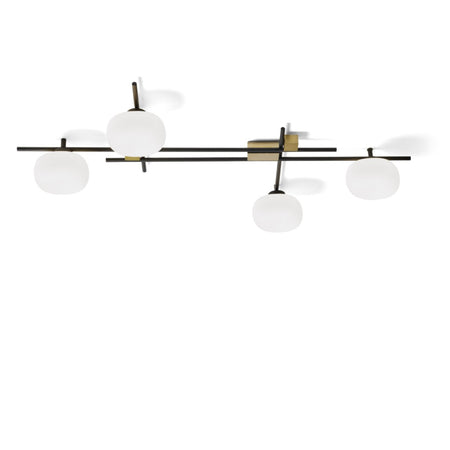 Applique moderno Miloox LINGOTTO 1744 347 G9 LED metallo vetro